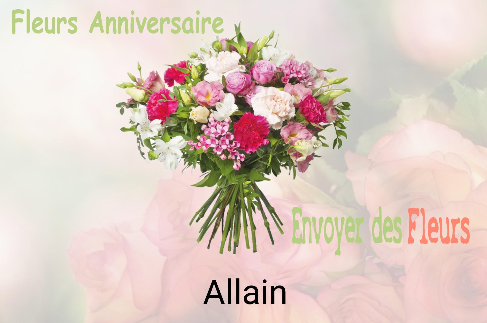 Bouquet de fleurs d’anniversaire livré à Allain