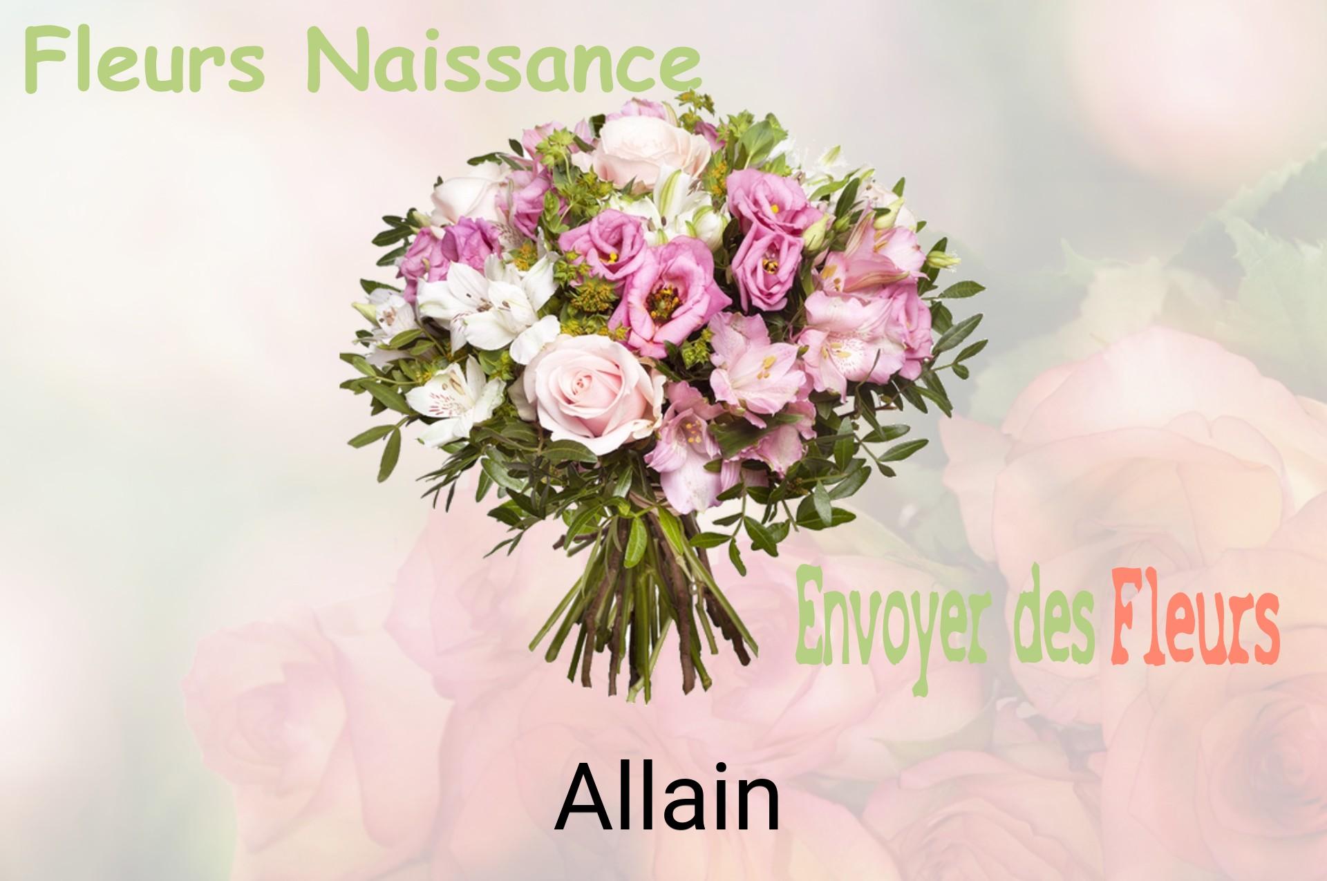 Bouquet de fleurs de naissance livré à Allain